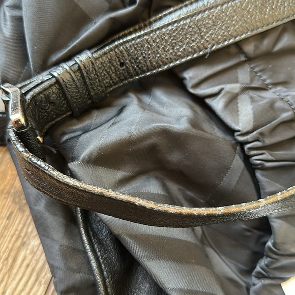 Burberry shoulder tote crossbody bag black slouch bag needs TLC Project - Picture 11 of 11